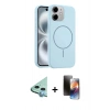 MARSİLYAN™- iPhone 11 Kılıf Yankı Form Serisi - Siyah 3D Antistatik Mat Seramik Nano Ekran Koruyucu + Raze Metal Kamera Lens - MI