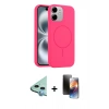 MARSİLYAN™- iPhone 11 Kılıf Yankı Form Serisi - Siyah 3D Antistatik Mat Seramik Nano Ekran Koruyucu + Raze Metal Kamera Lens - MI