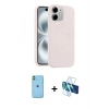MARSİLYAN™- iPhone 11 Kılıf Yankı Form Serisi - Siyah 3D Antistatik Seramik Nano Ekran Koruyucu + Neon Fosforlu Kamera Lens - YL