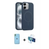 MARSİLYAN™- iPhone 11 Kılıf Yankı Form Serisi - Siyah 3D Antistatik Seramik Nano Ekran Koruyucu + Neon Fosforlu Kamera Lens - YL