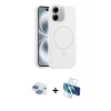 MARSİLYAN™- iPhone 11 Kılıf Yankı Form Serisi - Siyah 3D Antistatik Seramik Nano Ekran Koruyucu + Pers Alüminyum Kamera Lens - GI