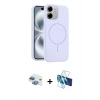 MARSİLYAN™- iPhone 11 Kılıf Yankı Form Serisi - Siyah 3D Antistatik Seramik Nano Ekran Koruyucu + Pers Alüminyum Kamera Lens - GI