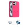 MARSİLYAN™- iPhone 11 Kılıf Yankı Form Serisi - Siyah 3D Antistatik Seramik Nano Ekran Koruyucu + Pers Alüminyum Kamera Lens - GI