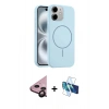 MARSİLYAN™- iPhone 11 Kılıf Yankı Form Serisi - Siyah 3D Antistatik Seramik Nano Ekran Koruyucu + Raze Metal Kamera Lens - SH