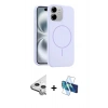 MARSİLYAN™- iPhone 11 Kılıf Yankı Form Serisi - Siyah 3D Antistatik Seramik Nano Ekran Koruyucu + Raze Metal Kamera Lens - GS