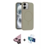 MARSİLYAN™- iPhone 11 Kılıf Yankı Form Serisi - Siyah 3D Antistatik Seramik Nano Ekran Koruyucu + Raze Metal Kamera Lens - SH