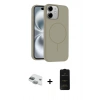 MARSİLYAN™- iPhone 11 Kılıf Yankı Form Serisi - Siyah 6D Antistatik Mat Seramik Hayalet Nano Ekran Koruyucu + Pers Alüminyum Kamera Lens - YL