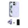 MARSİLYAN™- iPhone 11 Kılıf Yankı Form Serisi - Siyah 6D Antistatik Mat Seramik Hayalet Nano Ekran Koruyucu + Raze Metal Kamera Lens - MR