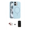 MARSİLYAN™- iPhone 11 Kılıf Yankı Form Serisi - Siyah 6D Antistatik Mat Seramik Hayalet Nano Ekran Koruyucu + Pers Alüminyum Kamera Lens - KI