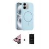 MARSİLYAN™- iPhone 11 Kılıf Yankı Form Serisi - Siyah 6D Antistatik Mat Seramik Hayalet Nano Ekran Koruyucu + Raze Metal Kamera Lens - SH