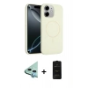 MARSİLYAN™- iPhone 11 Kılıf Yankı Form Serisi - Siyah 6D Antistatik Mat Seramik Hayalet Nano Ekran Koruyucu + Raze Metal Kamera Lens - MI