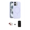 MARSİLYAN™- iPhone 11 Kılıf Yankı Form Serisi - Siyah 6D Antistatik Mat Seramik Hayalet Nano Ekran Koruyucu + Pers Alüminyum Kamera Lens - KI
