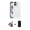 MARSİLYAN™- iPhone 11 Kılıf Yankı Form Serisi - Siyah 6D Antistatik Mat Seramik Hayalet Nano Ekran Koruyucu + Raze Metal Kamera Lens - SH