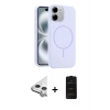 MARSİLYAN™- iPhone 11 Kılıf Yankı Form Serisi - Siyah 6D Antistatik Mat Seramik Hayalet Nano Ekran Koruyucu + Raze Metal Kamera Lens - GS