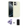 MARSİLYAN™- iPhone 11 Kılıf Yankı Form Serisi - Siyah 6D Antistatik Mat Seramik Hayalet Nano Ekran Koruyucu + Raze Metal Kamera Lens - MR
