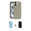 MARSİLYAN™- iPhone 11 Kılıf Yankı Form Serisi - Siyah 6D Antistatik Mat Seramik Hayalet Nano Ekran Koruyucu + Neon Fosforlu Kamera Lens - TU