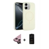 MARSİLYAN™- iPhone 11 Kılıf Yankı Form Serisi - Siyah 6D Antistatik Mat Seramik Hayalet Nano Ekran Koruyucu + Raze Metal Kamera Lens - SH