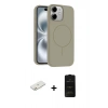 MARSİLYAN™- iPhone 11 Kılıf Yankı Form Serisi - Siyah 6D Antistatik Mat Seramik Hayalet Nano Ekran Koruyucu + Renkli Kamera Lens Koruma Cam - TU