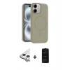 MARSİLYAN™- iPhone 11 Kılıf Yankı Form Serisi - Siyah 6D Antistatik Mat Seramik Hayalet Nano Ekran Koruyucu + Raze Metal Kamera Lens - GS