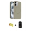 MARSİLYAN™- iPhone 11 Kılıf Yankı Form Serisi - Siyah 6D Antistatik Mat Seramik Hayalet Nano Ekran Koruyucu + Rainbow Kamera Lens Koruma Cam - KI