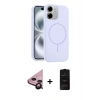 MARSİLYAN™- iPhone 11 Kılıf Yankı Form Serisi - Siyah 6D Antistatik Mat Seramik Hayalet Nano Ekran Koruyucu + Raze Metal Kamera Lens - SH