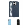 MARSİLYAN™- iPhone 11 Kılıf Yankı Form Serisi - Siyah 6D Antistatik Mat Seramik Hayalet Nano Ekran Koruyucu + Neon Fosforlu Kamera Lens - TU