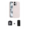 MARSİLYAN™- iPhone 11 Kılıf Yankı Form Serisi - Siyah 6D Antistatik Mat Seramik Hayalet Nano Ekran Koruyucu + PVD Metal Kamera Lens - MI