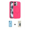 MARSİLYAN™- iPhone 11 Kılıf Yankı Form Serisi - Siyah 6D Mat Seramik Hayalet Nano Ekran Koruyucu + Neon Fosforlu Kamera Lens - MI