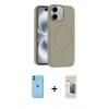 MARSİLYAN™- iPhone 11 Kılıf Yankı Form Serisi - Siyah 6D Mat Seramik Hayalet Nano Ekran Koruyucu + Neon Fosforlu Kamera Lens - MI