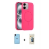 MARSİLYAN™- iPhone 11 Kılıf Yankı Form Serisi - Siyah 6D Mat Seramik Hayalet Nano Ekran Koruyucu + Neon Fosforlu Kamera Lens - TU