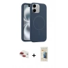 MARSİLYAN™- iPhone 11 Kılıf Yankı Form Serisi - Siyah 6D Mat Seramik Hayalet Nano Ekran Koruyucu + Pers Alüminyum Kamera Lens - KI