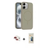 MARSİLYAN™- iPhone 11 Kılıf Yankı Form Serisi - Siyah 6D Mat Seramik Hayalet Nano Ekran Koruyucu + Pers Alüminyum Kamera Lens - KI