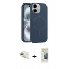 MARSİLYAN™- iPhone 11 Kılıf Yankı Form Serisi - Siyah 6D Mat Seramik Hayalet Nano Ekran Koruyucu + Pers Alüminyum Kamera Lens - GD