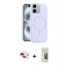 MARSİLYAN™- iPhone 11 Kılıf Yankı Form Serisi - Siyah 6D Mat Seramik Hayalet Nano Ekran Koruyucu + Pers Alüminyum Kamera Lens - KI