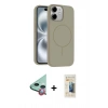 MARSİLYAN™- iPhone 11 Kılıf Yankı Form Serisi - Siyah 6D Mat Seramik Hayalet Nano Ekran Koruyucu + Raze Metal Kamera Lens - KI
