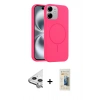 MARSİLYAN™- iPhone 11 Kılıf Yankı Form Serisi - Siyah 6D Mat Seramik Hayalet Nano Ekran Koruyucu + Raze Metal Kamera Lens - GS