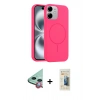 MARSİLYAN™- iPhone 11 Kılıf Yankı Form Serisi - Siyah 6D Mat Seramik Hayalet Nano Ekran Koruyucu + Raze Metal Kamera Lens - KI