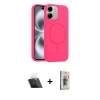 MARSİLYAN™- iPhone 11 Kılıf Yankı Form Serisi - Siyah Bilvis 3D Cam Ekran Koruyucu + Kamera Lens Koruma Cam - SF