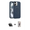 MARSİLYAN™- iPhone 11 Kılıf Yankı Form Serisi - Siyah Bilvis 3D Cam Ekran Koruyucu + Kamera Lens Koruma Cam - SF