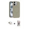 MARSİLYAN™- iPhone 11 Kılıf Yankı Form Serisi - Siyah Bilvis 3D Cam Ekran Koruyucu + Pers Alüminyum Kamera Lens - GD