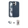 MARSİLYAN™- iPhone 11 Kılıf Yankı Form Serisi - Siyah Bilvis 3D Cam Ekran Koruyucu + Pers Alüminyum Kamera Lens - LT