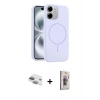 MARSİLYAN™- iPhone 11 Kılıf Yankı Form Serisi - Siyah Bilvis 3D Cam Ekran Koruyucu + Pers Alüminyum Kamera Lens - YL