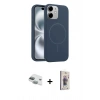 MARSİLYAN™- iPhone 11 Kılıf Yankı Form Serisi - Siyah Bilvis 3D Cam Ekran Koruyucu + Pers Alüminyum Kamera Lens - YL
