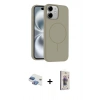MARSİLYAN™- iPhone 11 Kılıf Yankı Form Serisi - Siyah Bilvis 3D Cam Ekran Koruyucu + Pers Alüminyum Kamera Lens - GI