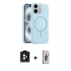 MARSİLYAN™- iPhone 11 Kılıf Yankı Form Serisi - Siyah Bilvis 3D Cam Ekran Koruyucu + PVD Metal Kamera Lens - SH