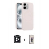 MARSİLYAN™- iPhone 11 Kılıf Yankı Form Serisi - Siyah Bilvis 3D Cam Ekran Koruyucu + PVD Metal Kamera Lens - SH
