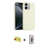 MARSİLYAN™- iPhone 11 Kılıf Yankı Form Serisi - Siyah Bilvis 3D Cam Ekran Koruyucu + Rainbow Kamera Lens Koruma Cam - KI