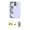 MARSİLYAN™- iPhone 11 Kılıf Yankı Form Serisi - Siyah Bilvis 3D Cam Ekran Koruyucu + Rainbow Kamera Lens Koruma Cam - KI