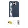 MARSİLYAN™- iPhone 11 Kılıf Yankı Form Serisi - Siyah Bilvis 3D Cam Ekran Koruyucu + Rainbow Kamera Lens Koruma Cam - KI