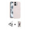 MARSİLYAN™- iPhone 11 Kılıf Yankı Form Serisi - Siyah Bilvis 3D Cam Ekran Koruyucu + Raze Metal Kamera Lens - GS